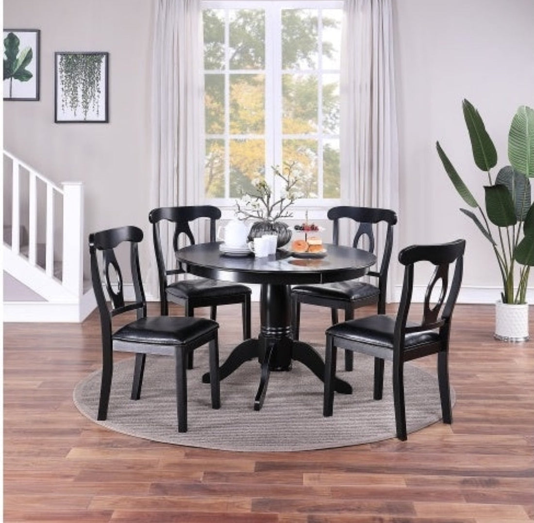 Click here to visit our website and bring the warmth of the Classic Design Dining Room 5-Piece Set into your home today. https://love-comehome.com