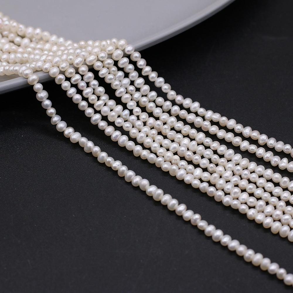 Natural Freshwater Pearl Nearly Circular 3A Punch Jewelry/Accessories