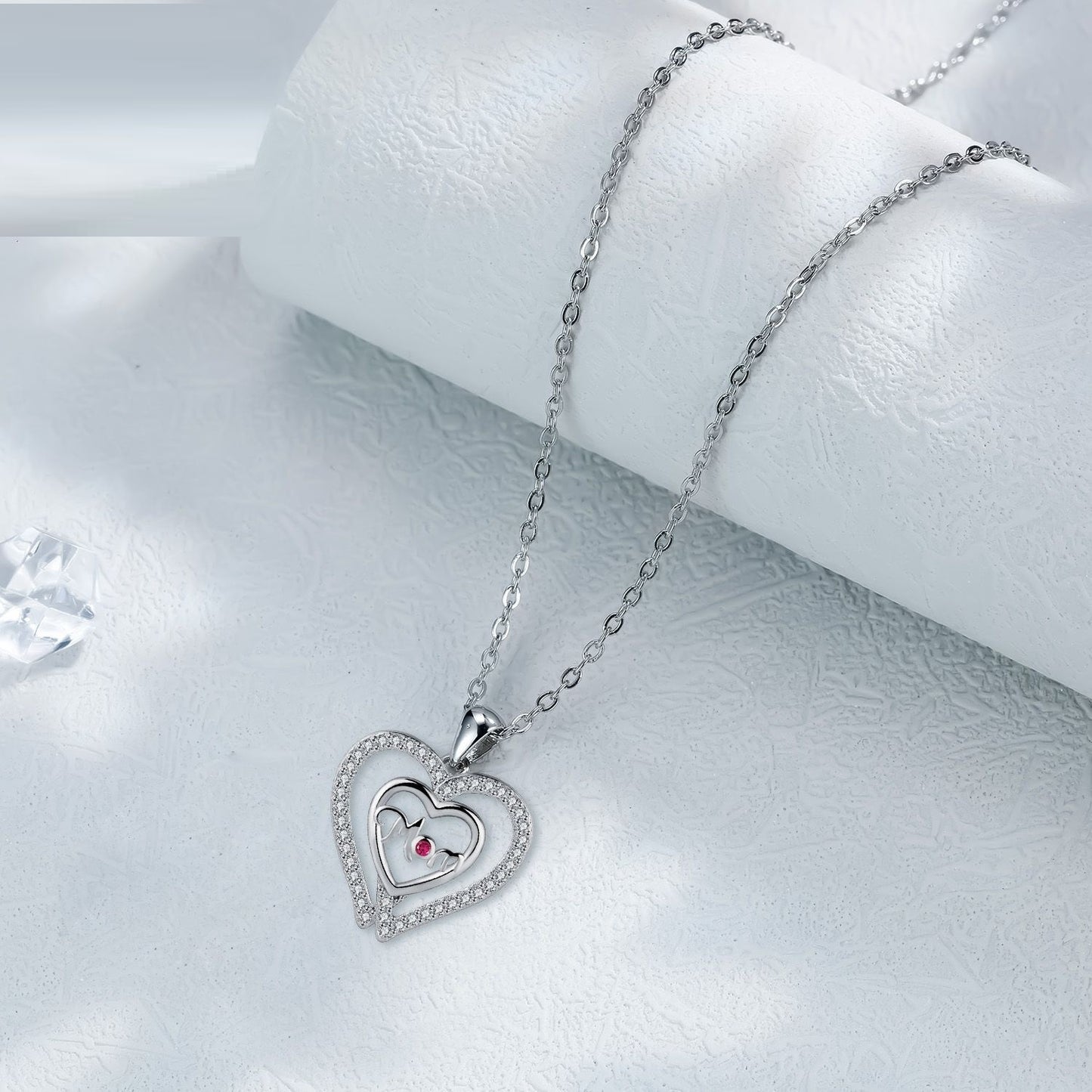 Mom Women's Necklace Heart-to-heart Print Temperament For Mom Jewelry Gift Jewelry/Accessories