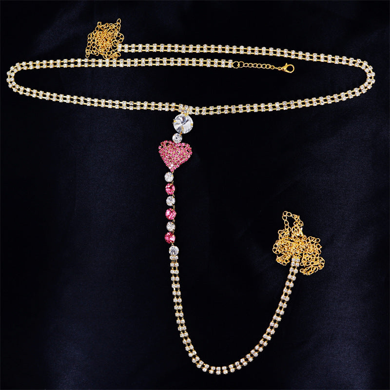 Bijoux de corps en strass pour femme