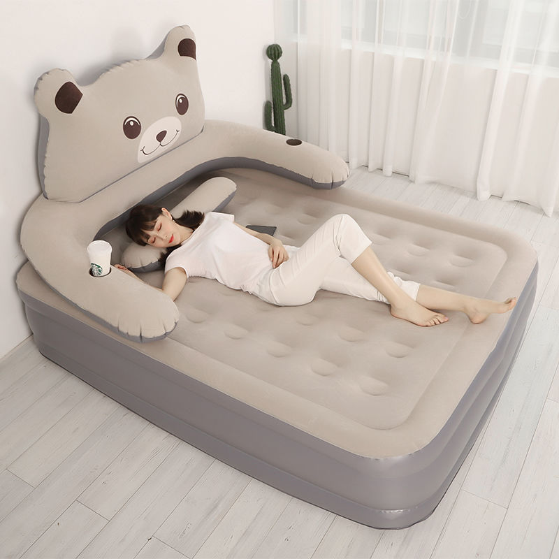 Elevated Household Double Automatic Cartoon Air Bed Furniture