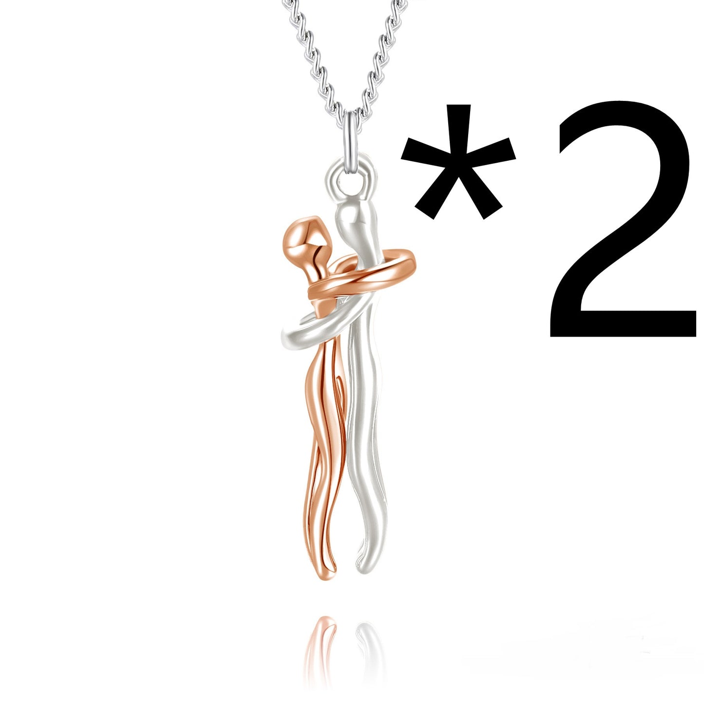 Collier avec pendentif en forme de cœur pour couple, idéal pour un anniversaire, la Saint-Valentin, style punk ou streetwear