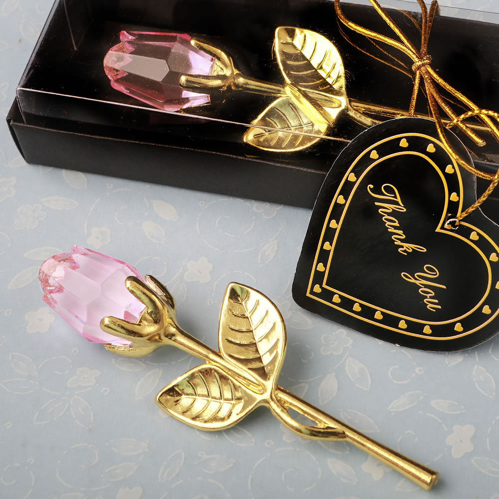Metal Crystal Rose Decorations – Perfect Gift for Any Occasion: Valentine's Day, Anniversary, Birthday, Wedding & More Home Ornaments