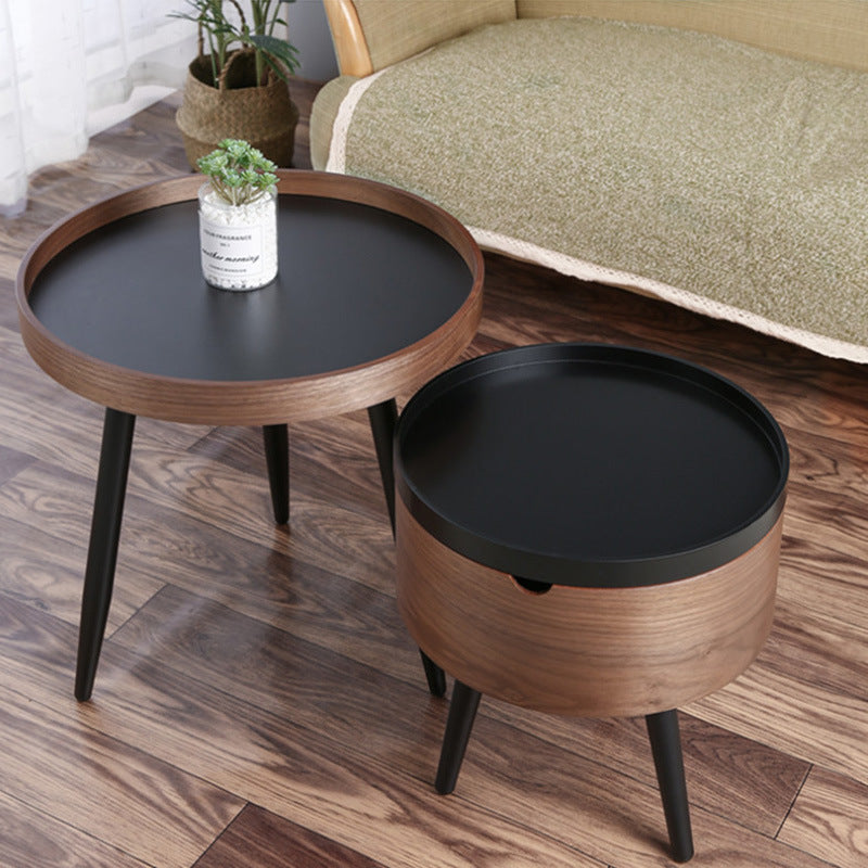 Italian Round Combination Coffee Table Small Apartment Living Room Side Table Furniture