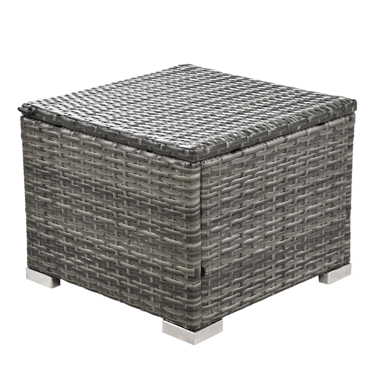 U STYLE Patio Furniture Set, 10 Piece Outdoor Conversation Set, CoffeeTable With Ottomans, Solid Woo