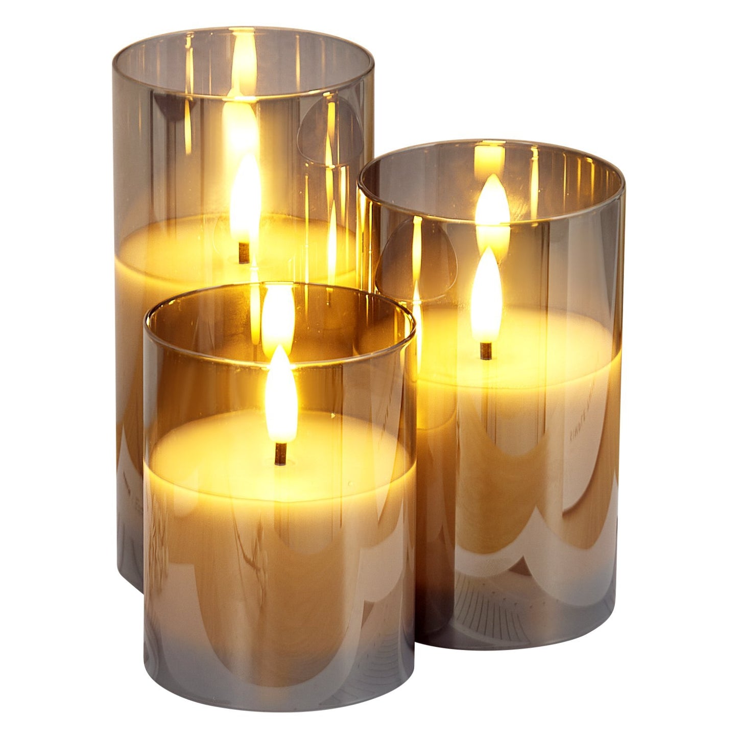Flameless LED Candles 3 Pack Battery Operated Candles With Remote Control, Realistic Flickering Candles For Safe Ambiance Home Ornaments
