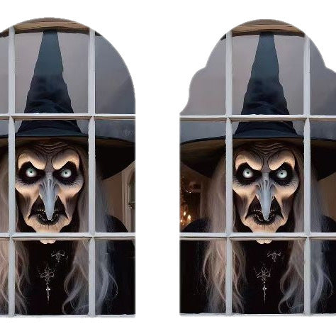 Ghost Holographic Mirror Halloween Decoration Home Ornaments