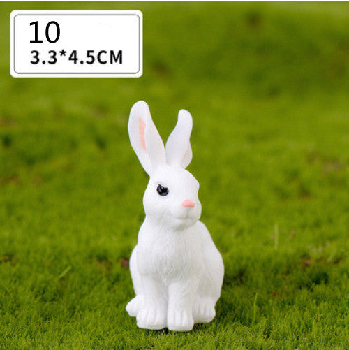 Cute Rabbit Micro Landscape Home Ornaments