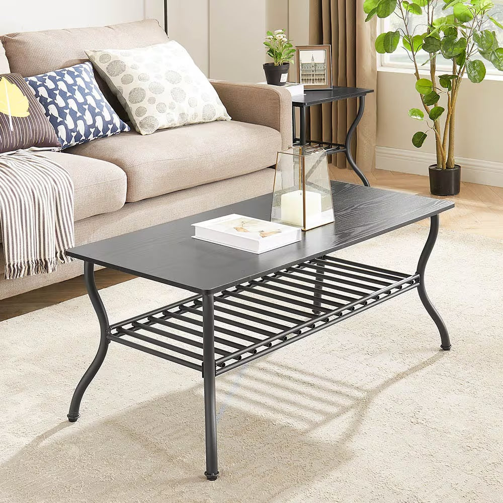 Contemporary 3 Piece Coffee Table Set Rectangular Coffee Table Furniture