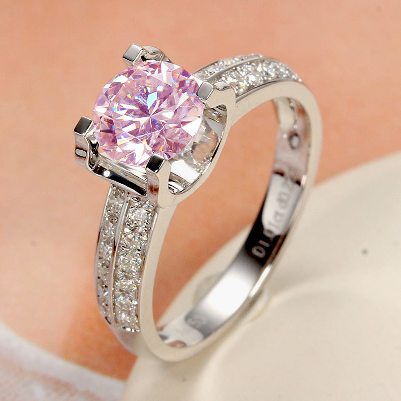 Moissanite Temperament Open Ring For Women Jewelry & Accessories