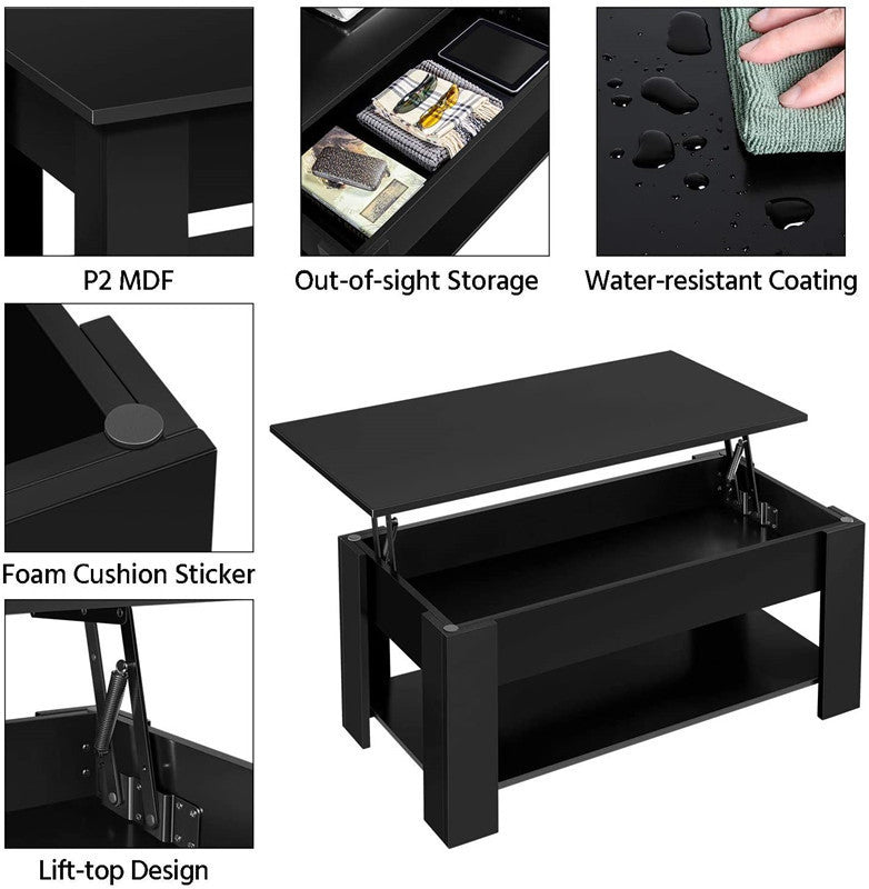 Living Room Lifting Coffee Table Plate Type Tea Table Furniture
