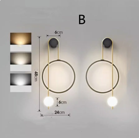 Wall Lamp, Bedside Lamp, Free Wiring Aisle Lamp Lighting Home Essentials