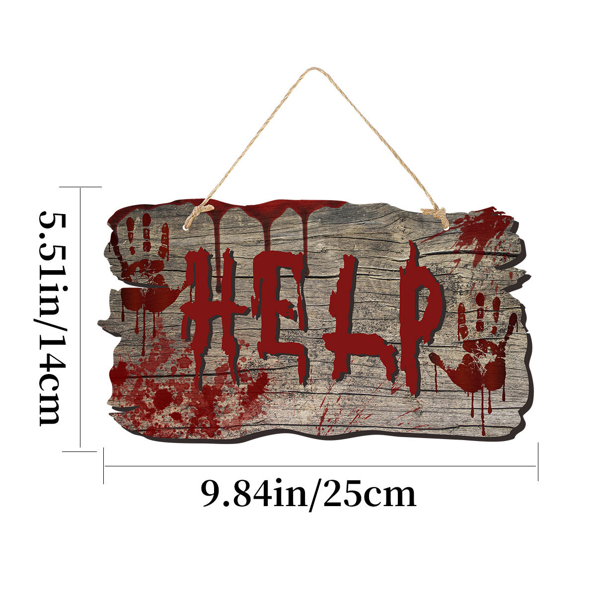 Imitation Wooden Doorplate Ghost Festival Haunted House Horror Atmosphere Decoration Home Ornaments