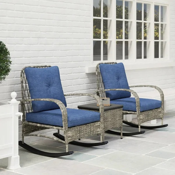 Rattan Chaise Lounge Chair, Wicker Set Outdoor Garden Patio Furniture