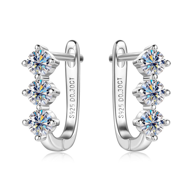 Moissanite Earrings For Women Temperament Wild Jewelry & Accessories
