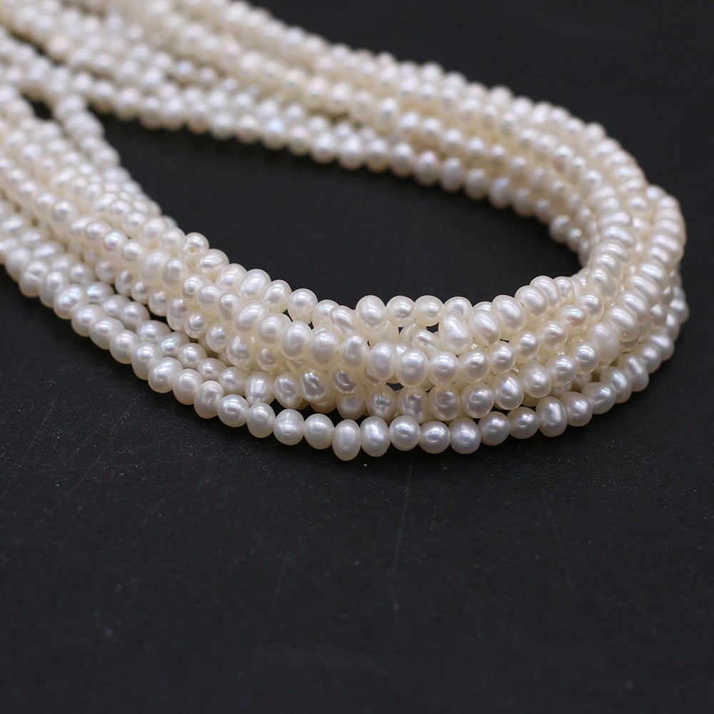 Natural Freshwater Pearl Nearly Circular 3A Punch Jewelry/Accessories