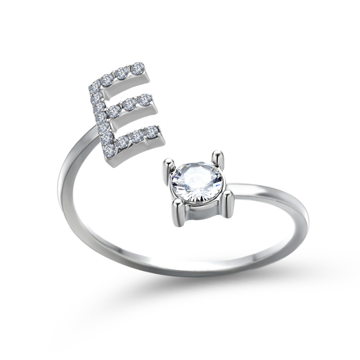 New Design Adjustable 26 Initial Letter Ring Fashion Jewelry For Women Simple Elegant Jewelry Exquisite Rings /Jewelry & Accessories