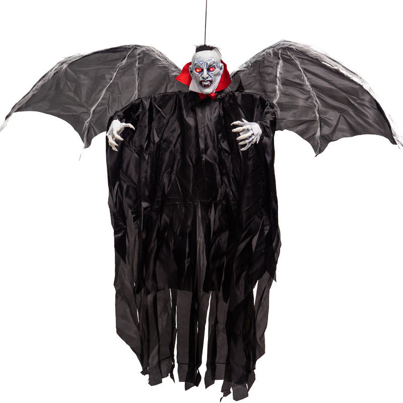 Big Bat Vampire Pendant Ornament Induction Luminous Atmosphere Props Home Ornaments