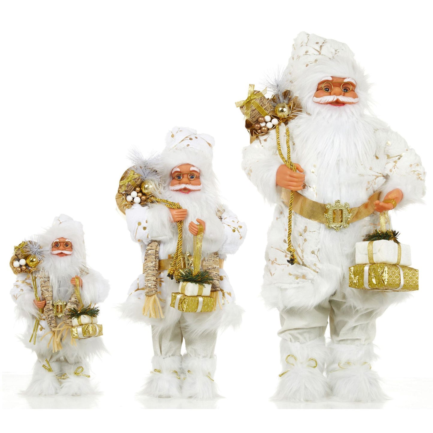 Golden Santa Claus Ornaments Home Decorations