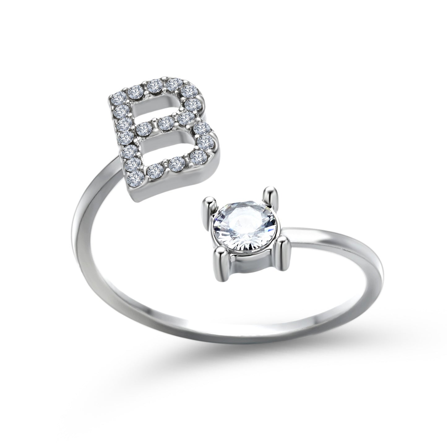 New Design Adjustable 26 Initial Letter Ring Fashion Jewelry For Women Simple Elegant Jewelry Exquisite Rings /Jewelry & Accessories