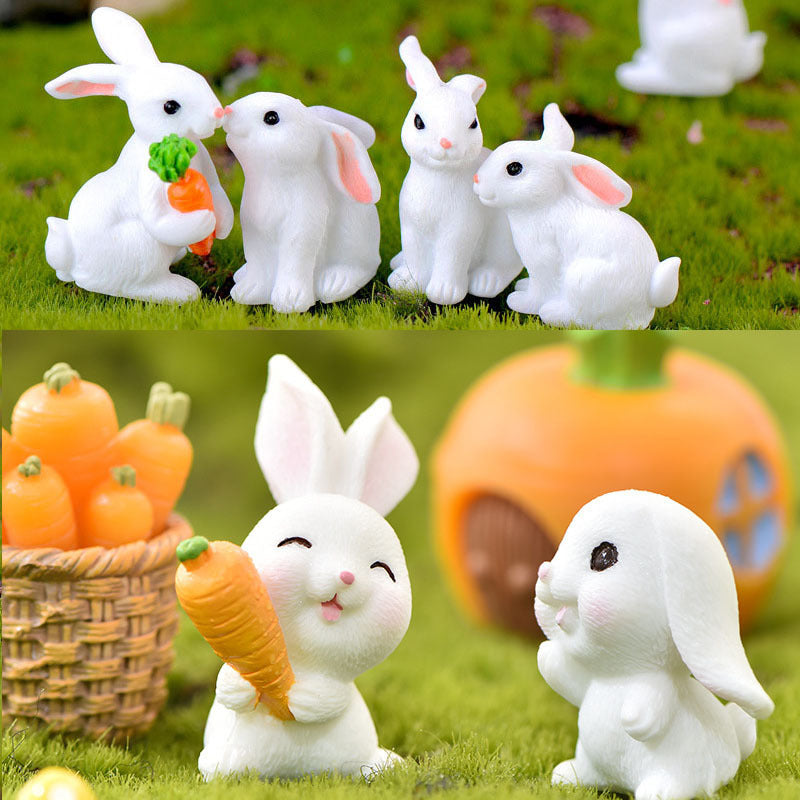 Cute Rabbit Micro Landscape Home Ornaments