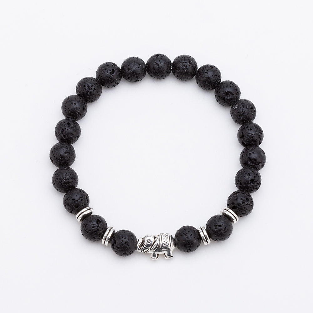 8mm volcanic stone elephant bracelet Jewelry/Accessories