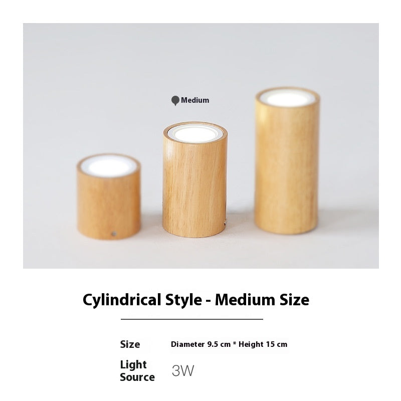 Creative Modern And Simple Solid Wood Aisle Balcony Surface Mounted Downlight Lighting Home Essentials