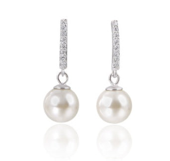 925 sterling silver zircon earrings Jewelry/Accessories