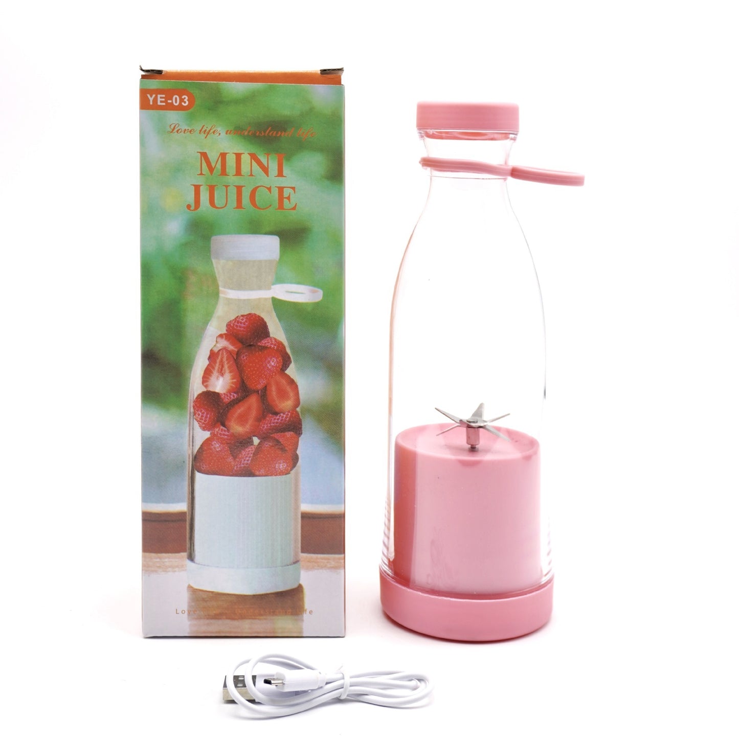 Electric USB Wine Bottle Juicer Cup 6-leaf Cutter Head Household Appliances Home Essentials
