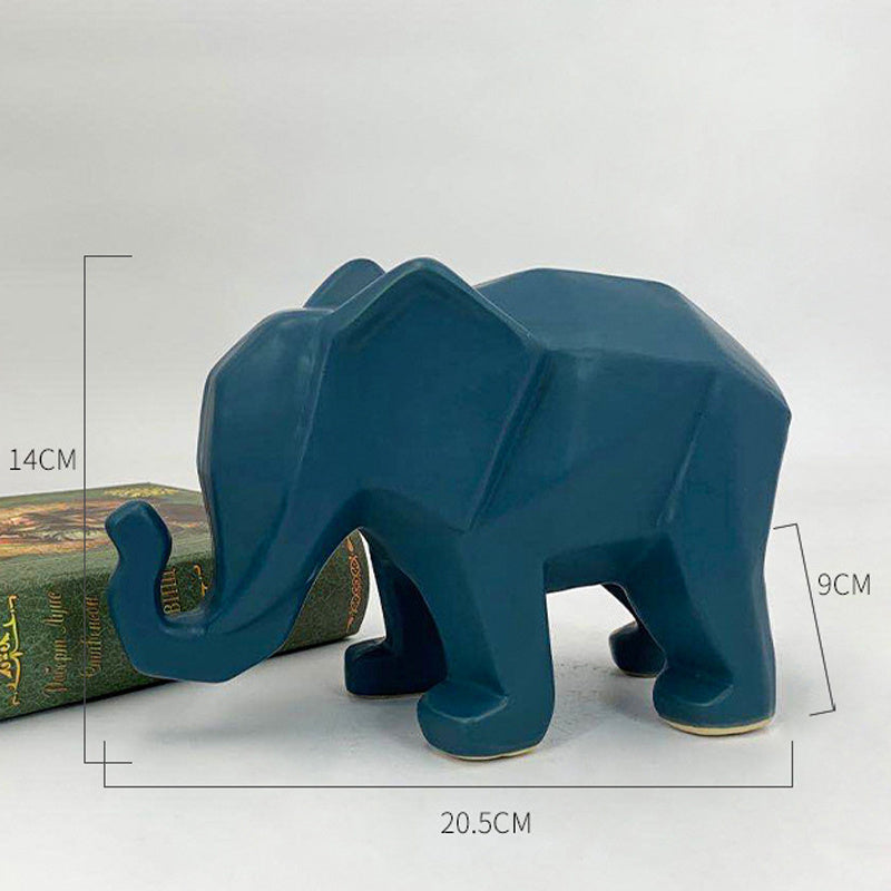 Creative Home Origami Geometric Elephant Home Ornaments