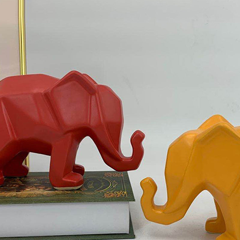 Creative Home Origami Geometric Elephant Home Ornaments