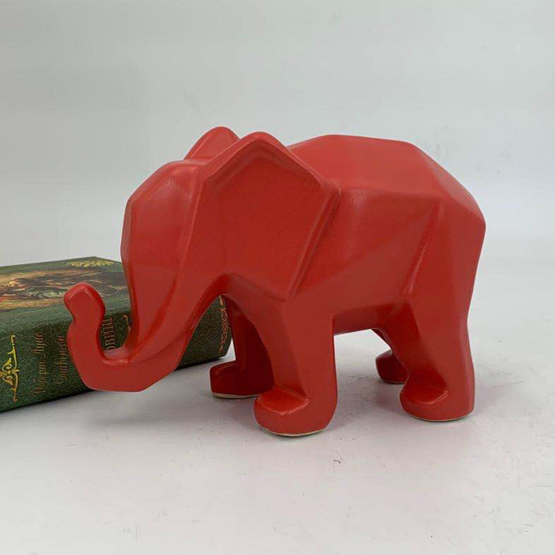 Creative Home Origami Geometric Elephant Home Ornaments
