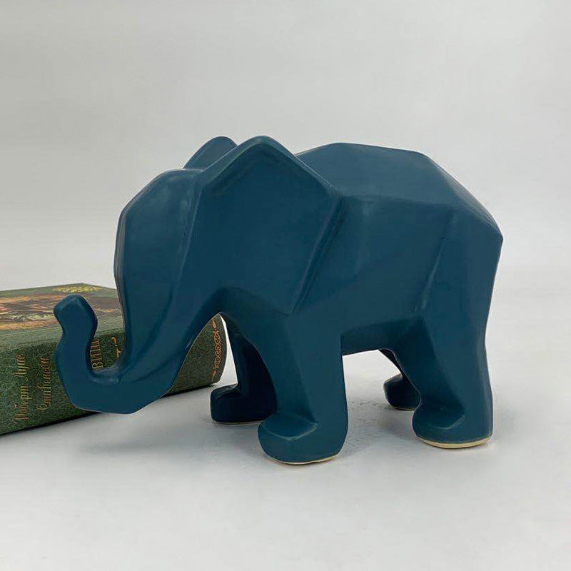 Creative Home Origami Geometric Elephant Home Ornaments