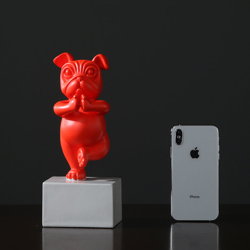Home Creative Cute Puppy Resin Ornaments