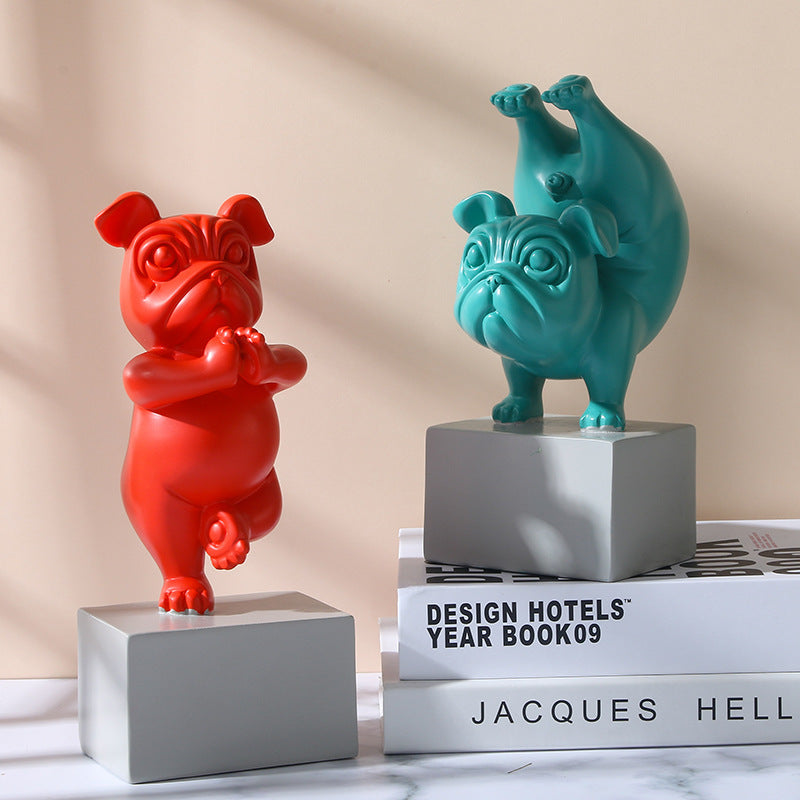 Home Creative Cute Puppy Resin Ornaments