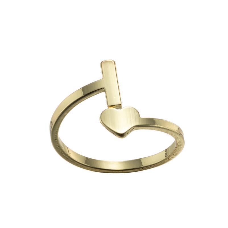 Exquisite A–Z Initial Letter Ring – Stainless Steel Jewelry & Accessories