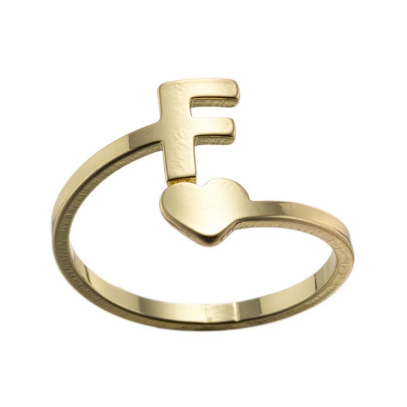 Exquisite A–Z Initial Letter Ring – Stainless Steel Jewelry & Accessories