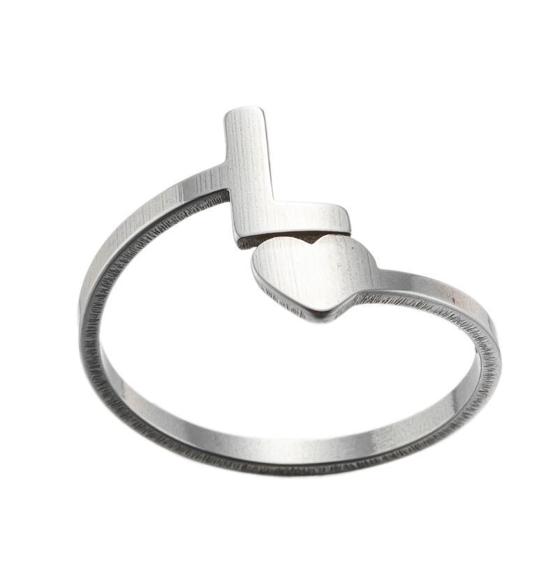 Exquisite A–Z Initial Letter Ring – Stainless Steel Jewelry & Accessories