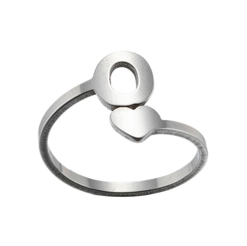 Exquisite A–Z Initial Letter Ring – Stainless Steel Jewelry & Accessories