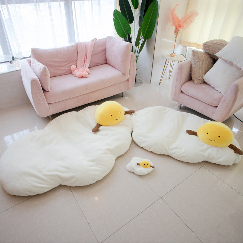 Giant yolk Egg Floor Sofa Mat 1,7M Big Poached egg Bbay floor Game Mat Lazy Sofa Japan Floor Bed sofa