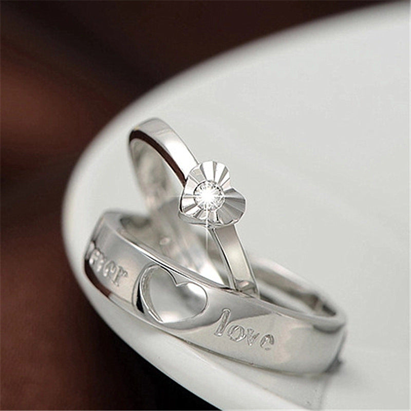 Korean Jewelry Couple Exquisite Ring Jewelry/Accessories