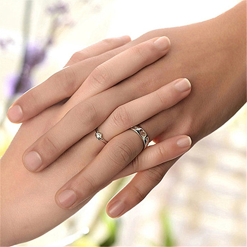 Korean Jewelry Couple Exquisite Ring Jewelry/Accessories