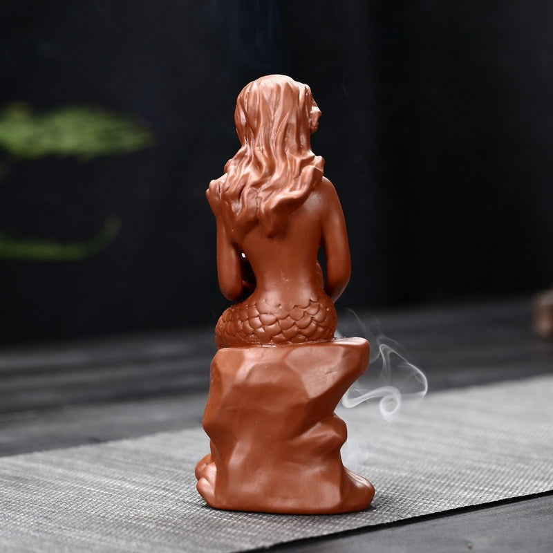Home Incense Ornaments Conch Mermaid