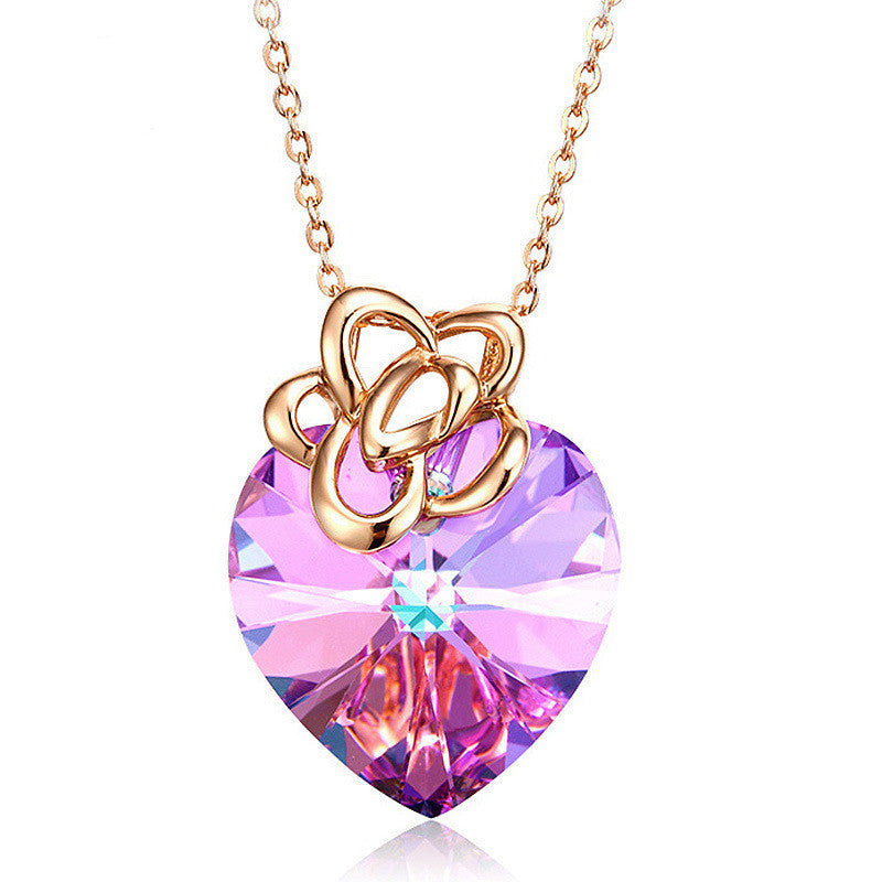 Jewelry Wholesale Fashion Colorful 925 Heart Pendant Jewelry/Accessories