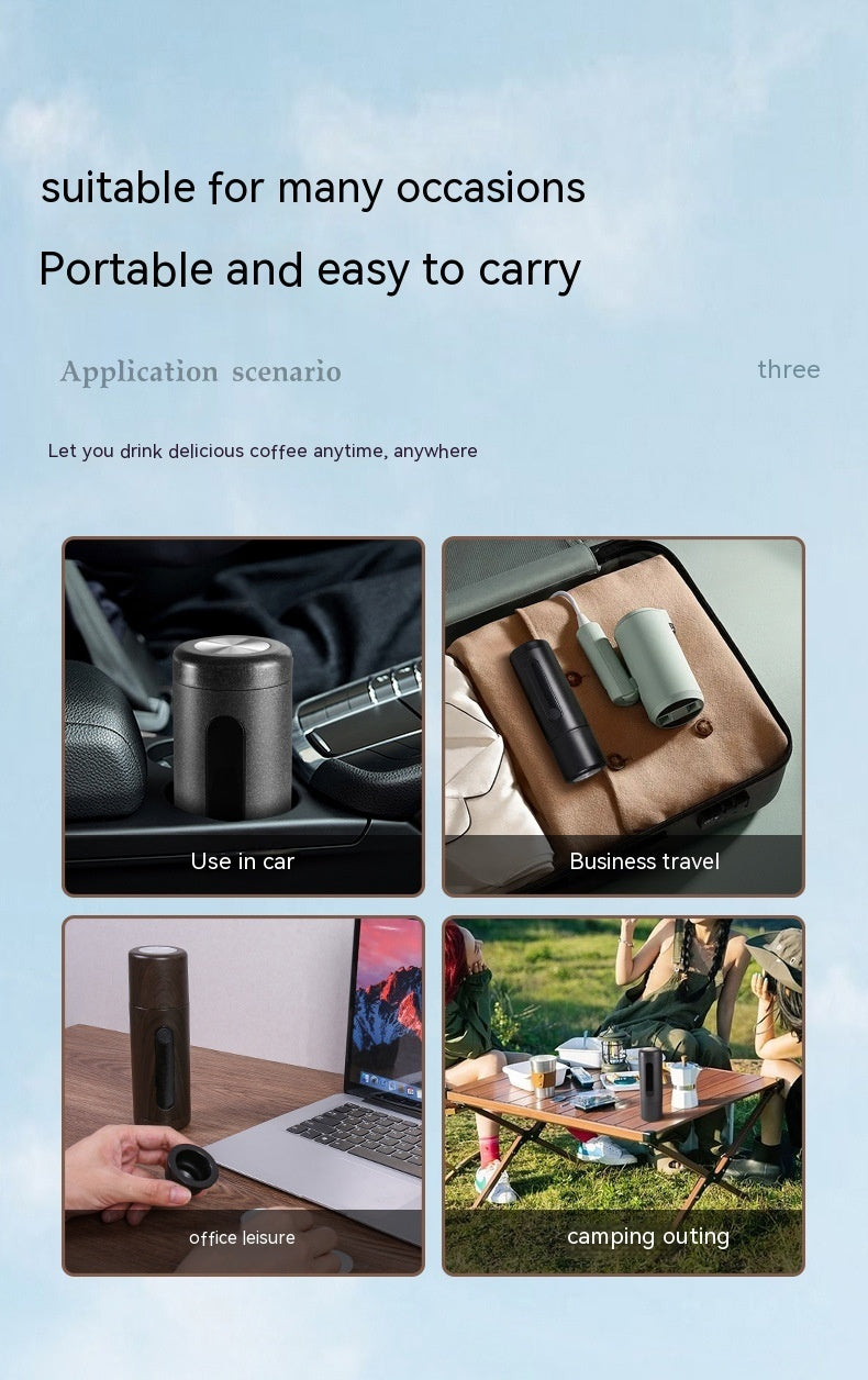 Coffee Machine Travel Portable Outdoor Small Concentrated Mini Capsule Ground Coffee Dual-use Appliances Home Essentials