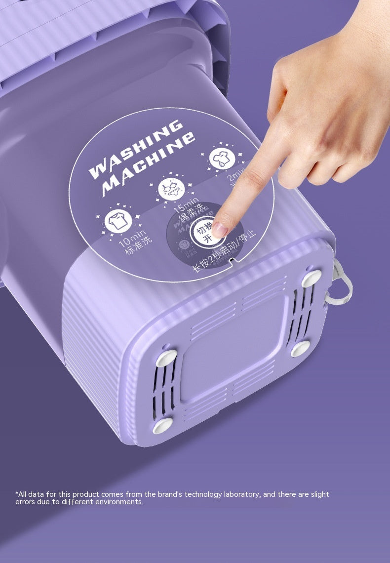Plastic Folding Washing Machine Automatic Washing Underwear Panty Socks Baby Pet Clothes Dormitory Washing Integrated appliances Home Essentials