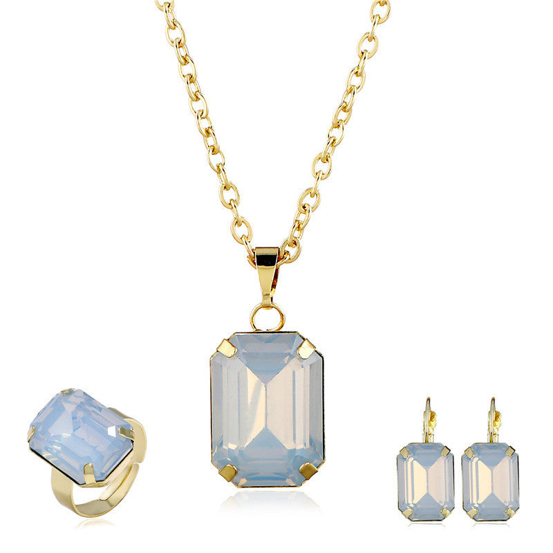 Ensemble de bijoux de mariée européens et américains