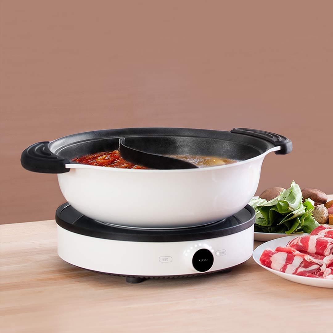 Integrated Casting Two-flavor Hot Pot Appliances Home Essentials