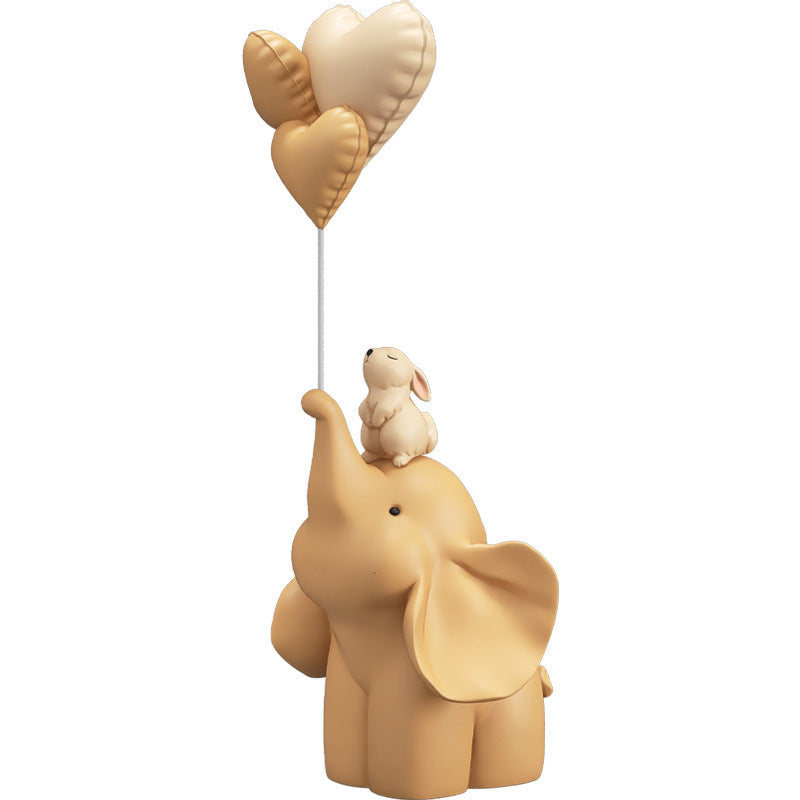 Living Room TV Cabinet Wine Cabinet Desktop Elephant Decoration