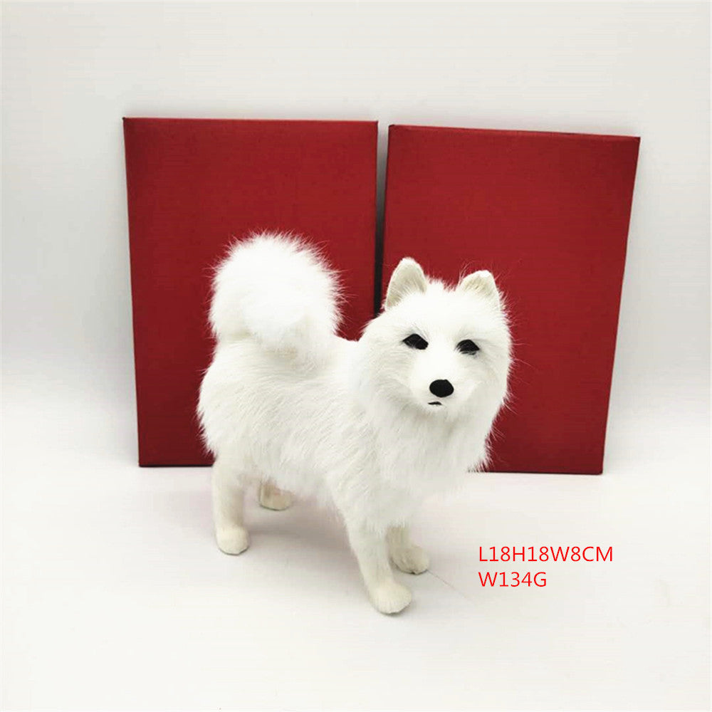 White Home Samoyed Dog Crafts Home Ornaments